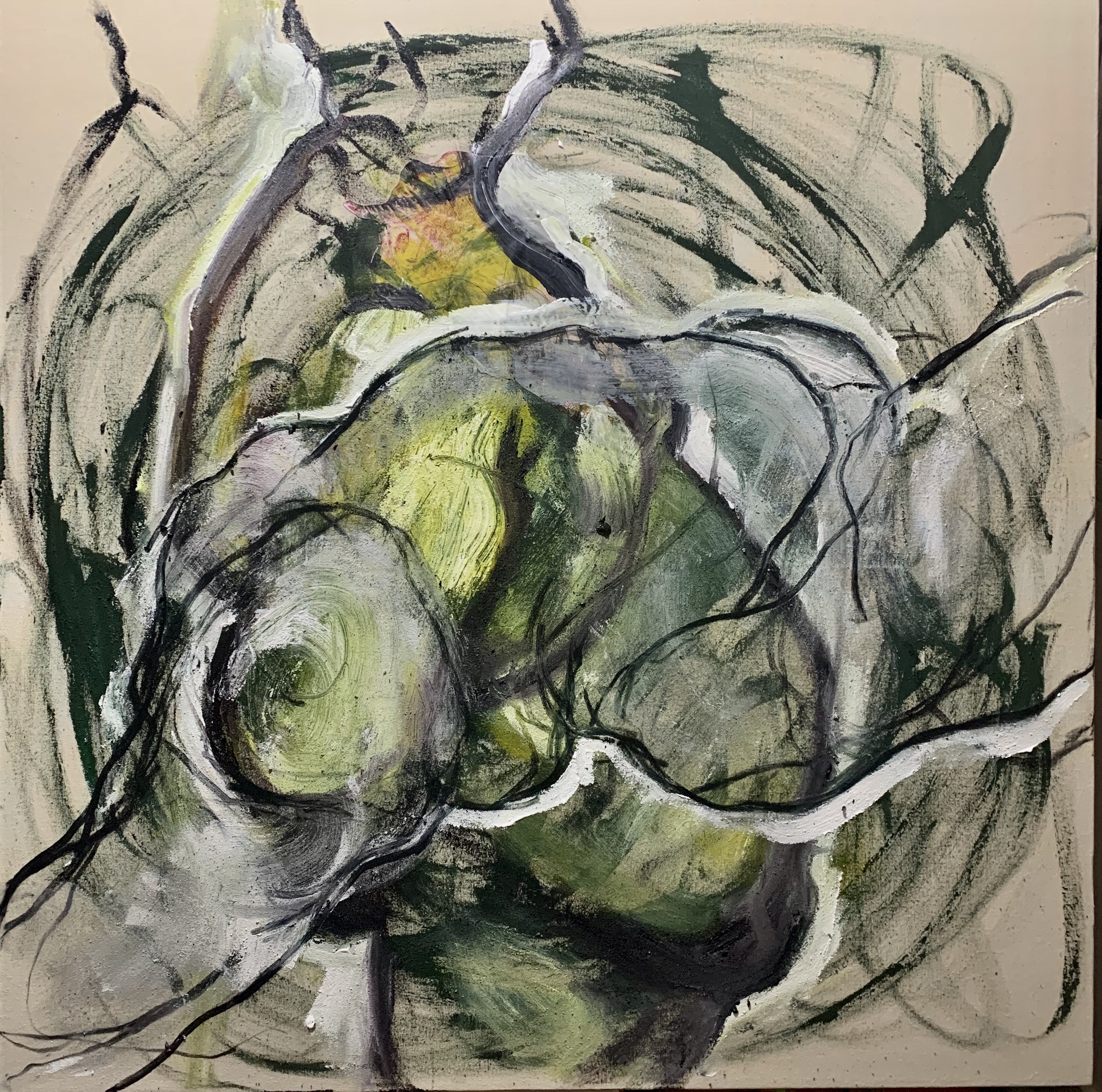 100x100-cm-acrylic-on-canvas-2020 Weaam El Masry (Egypte)